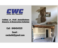 Your One-stop Ceiling & Wall Installations, Repairs, & Renovation Solution
