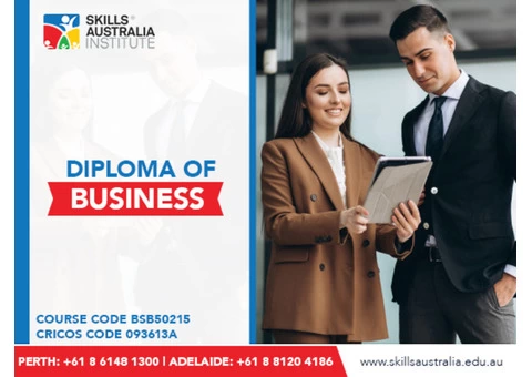 Get trained to manage budgets and projects with our diploma of business management Perth