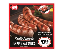 Epping Sausages - Grocery Item, IGA Ravenswood