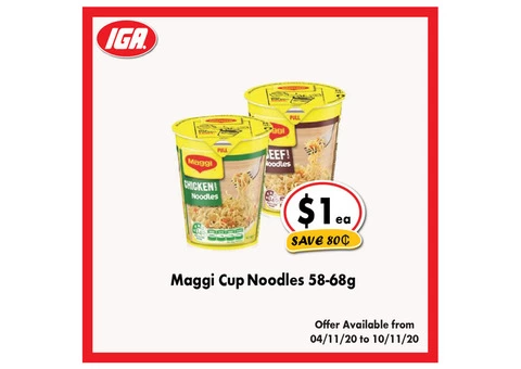 Maggi Cup Noodles - Grocery Item, IGA Ravenswood