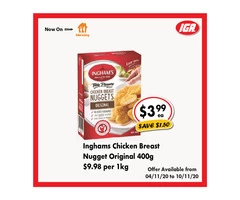 Ingham's Chicken Breast Nugget Original - Grocery Item, IGA Ravenswood