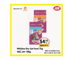 Whiskas Dry Cat Food - Grocery Item, IGA Ravenswood