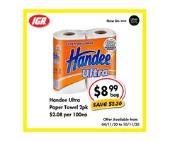 Handee Ultra Paper Towel - Grocery Item, IGA Ravenswood