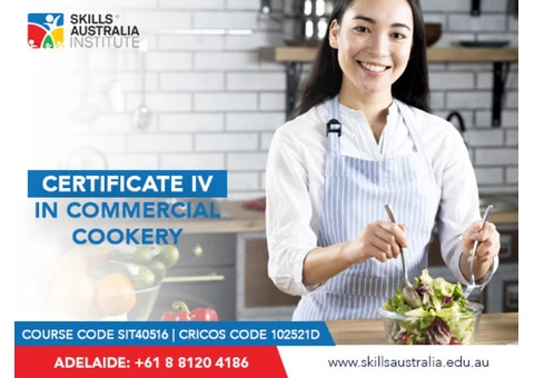 Become a professional chef by doing our certificate iv in commercial cookery
