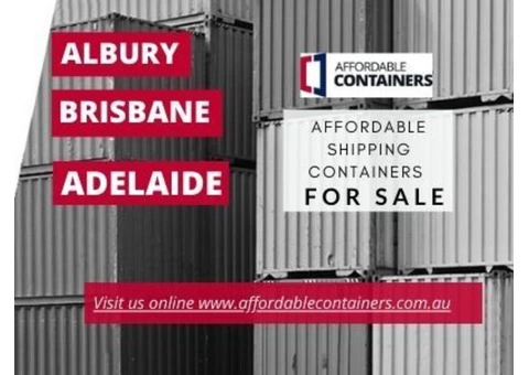 Affordable shipping containers in Albury, Australia – Buy Now!
