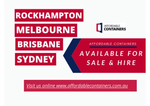 Shipping container in Rockhampton- Affordable Containers