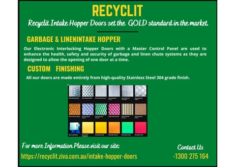 Recyclit - Linen Intake Hopper | Hopper Doors