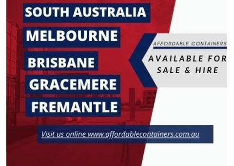 Shipping containers for sale South Australia -Affordable Containers