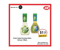 Praise Salad Dressing From IGA Ravenswood