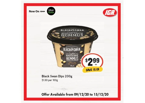 Black Swan Dips From IGA Ravenswood