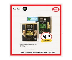 Ashgrove Cheese From IGA Ravenswood