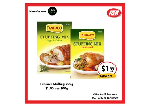 Tandaco Stuffing From IGA Ravenswood