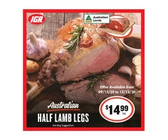 Australian Half Lamb Legs From IGA Ravenswood