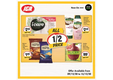 Half Price Products From IGA Ravenswood
