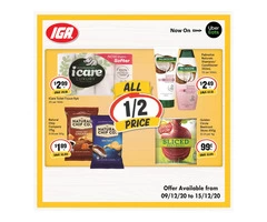 Half Price Products From IGA Ravenswood