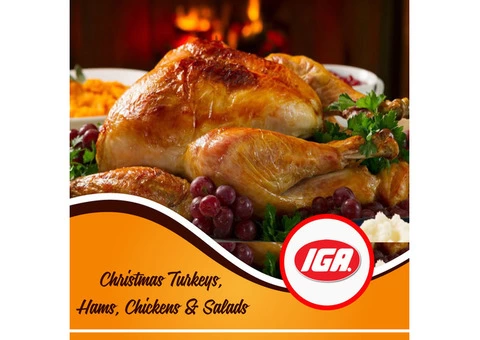 Christmas Turkeys at IGA Ravenswood