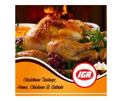 Christmas Turkeys at IGA Ravenswood