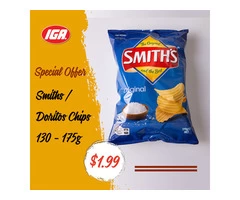 Smiths / Doritos Chips at IGA Ravenswood