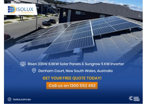 Risen 330W 6.6KW Solar Panels & Sungrow 5 KW Inverter