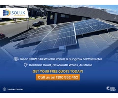 Risen 330W 6.6KW Solar Panels & Sungrow 5 KW Inverter