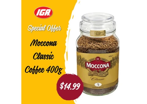 Moccona Classic Coffee at IGA Ravenswood