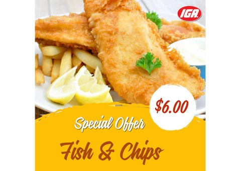 Fish & Chips at IGA Ravenswood