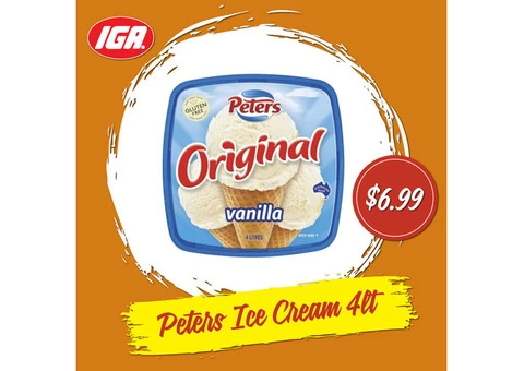 Peters Ice Cream at IGA Ravenswood