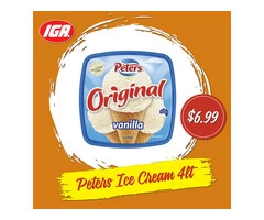 Peters Ice Cream at IGA Ravenswood