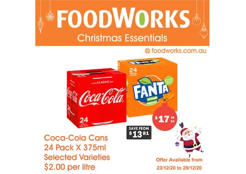 Coca-Cola Cans - Essential Item, FoodWorks Clovelly