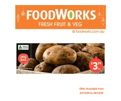 Pre-Packed Bushed Potatoes - Essential Item, FoodWorks Clovelly