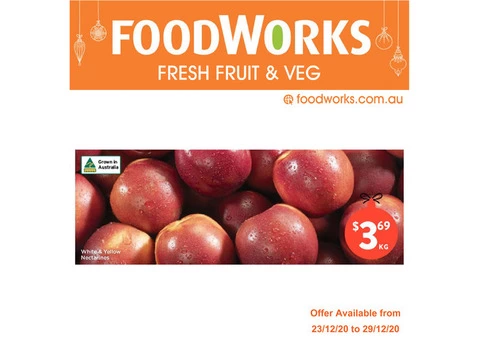 White & Yellow Nectarines - Essential Item, FoodWorks Clovelly