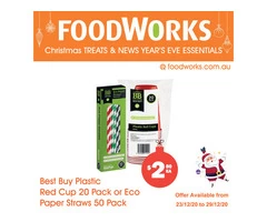 Best Buy Plastic Red Cup - Essential Item, FoodWorks Clovelly