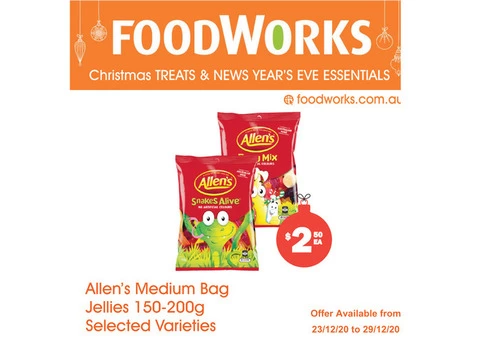 Allen's Medium Bag Jellies - Essential Item, FoodWorks Clovelly