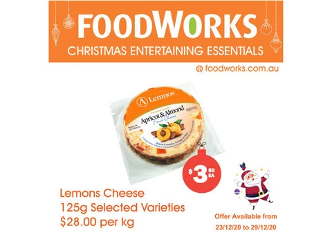 Lemons Cheese  - Essential Item, FoodWorks Clovelly