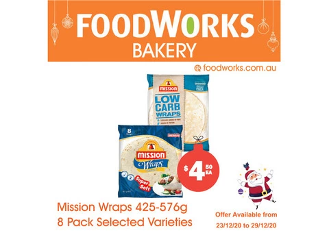 Mission Wraps - Essential Item, FoodWorks Clovelly