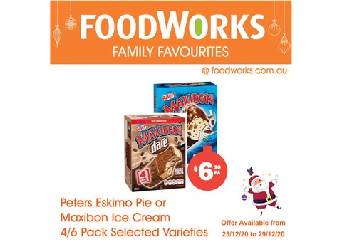 Peters Eskimo Pie or Maxibon Ice Cream - Essential Item, FoodWorks Clovelly