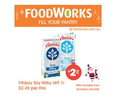 Vitasoy Soy Milky UHT  - Essential Item, FoodWorks Clovelly
