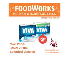 Viva Paper Towel - Essential Item, FoodWorks Clovelly