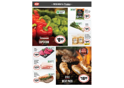 FRESH MEAT & Produce at IGA Ravenswood