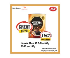 Nescafé Blend 43 Coffee  at IGA Ravenswood