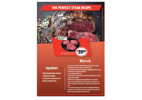 Beef Scotch Fillet Steak at IGA Ravenswood