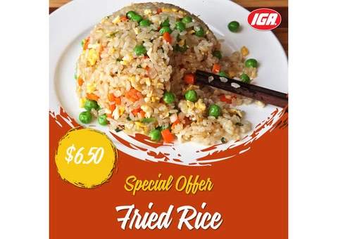 Fried Rice at IGA Ravenswood