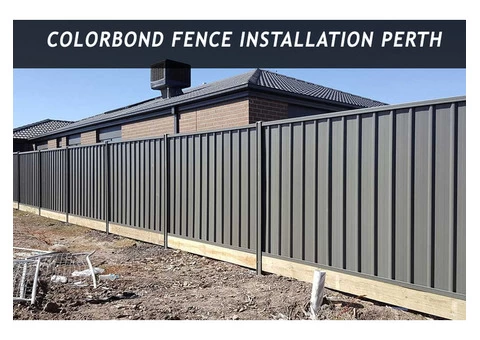 Get eco friendly colorbond fence installation perth