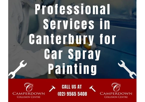Professional Services in Canterbury for Car Spray Painting