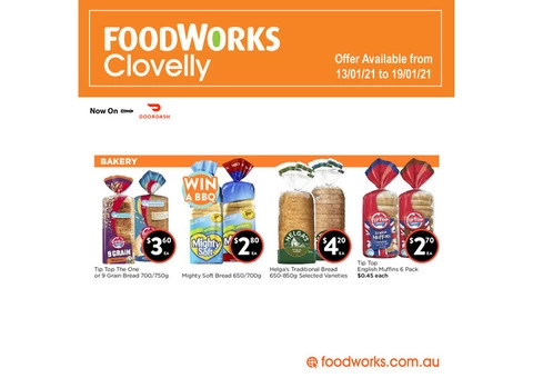 Bakery Items at Foodworks Clovelly Store