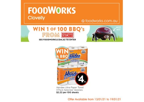 Handee Ultra Paper Towel at Foodworks Clovelly Store