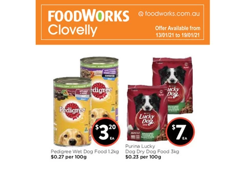 Dog Food at Foodworks Clovelly Store