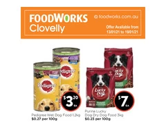 Dog Food at Foodworks Clovelly Store