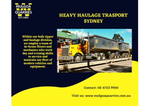 Heavy Haulage Transport Sydney