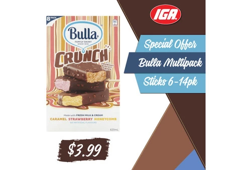 Bulla Multipack Sticks at IGA Ravenswood Store